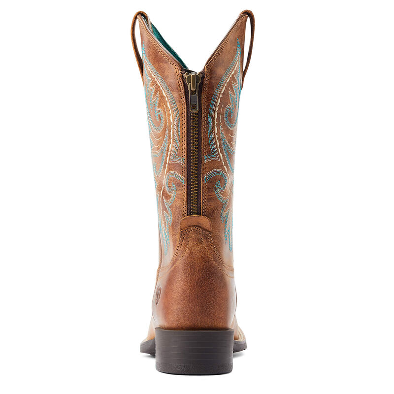 Ariat Wms Round Up Back Zip Desert Sand