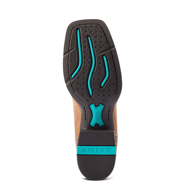 Ariat Wms Round Up Back Zip Desert Sand