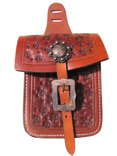Showman Floral Tooled Saddle Pocket