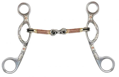 Showman Argentine Snaffle With Copper And Dogbone Mouth