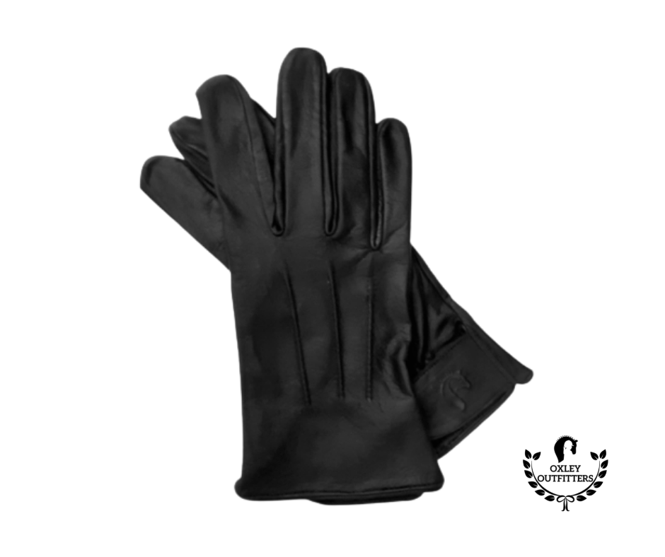 Oxley Outfitters Black Leather Gloves