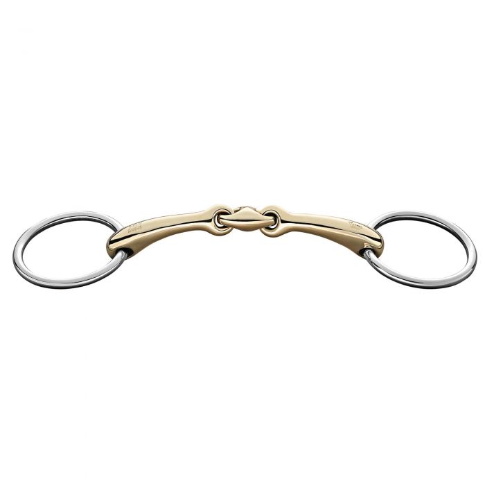 Sprenger Dynamic Rs Bradoon Sensogan 14Mm Double Joint With 55Mm Ss Rings
