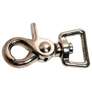 Nickel Plate Trigger Snaphook 19Mm Round Swivel Eye
