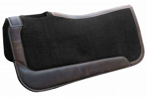 Showman 31in x 32in Black Felt Saddle Pad