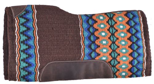 Showman 34in x 36in Brown Memory Felt Bottom Saddle Pad
