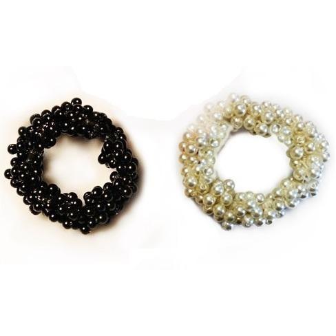 Rope Of Pearls Hair Bun Scrunchie