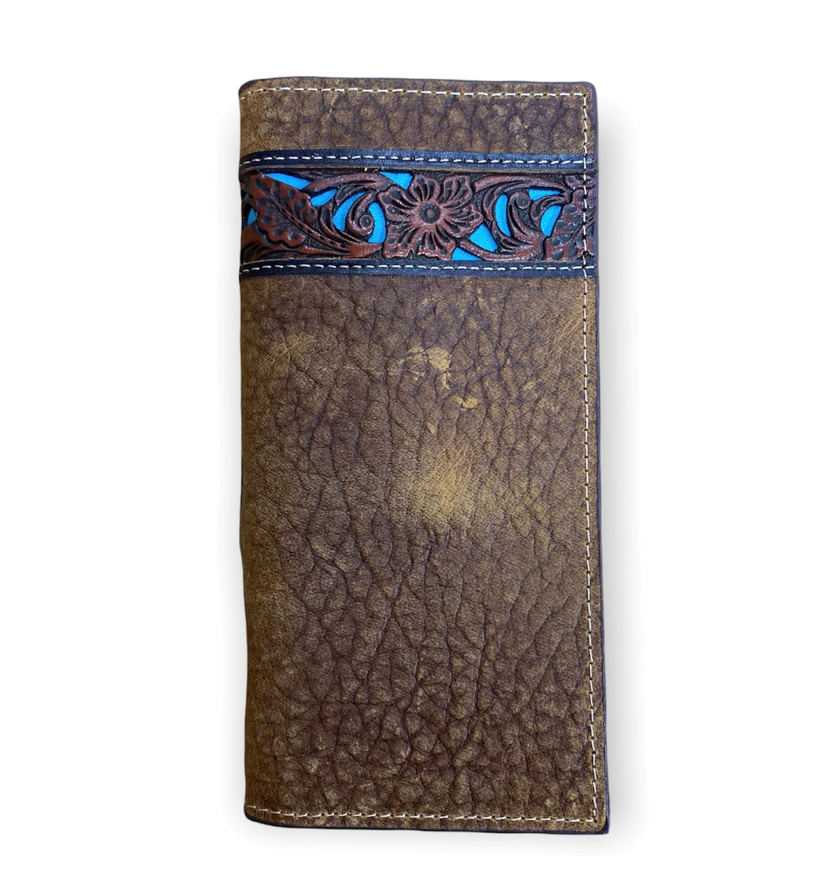 Roper Wallet - Rodeo Tooled Leather Tan