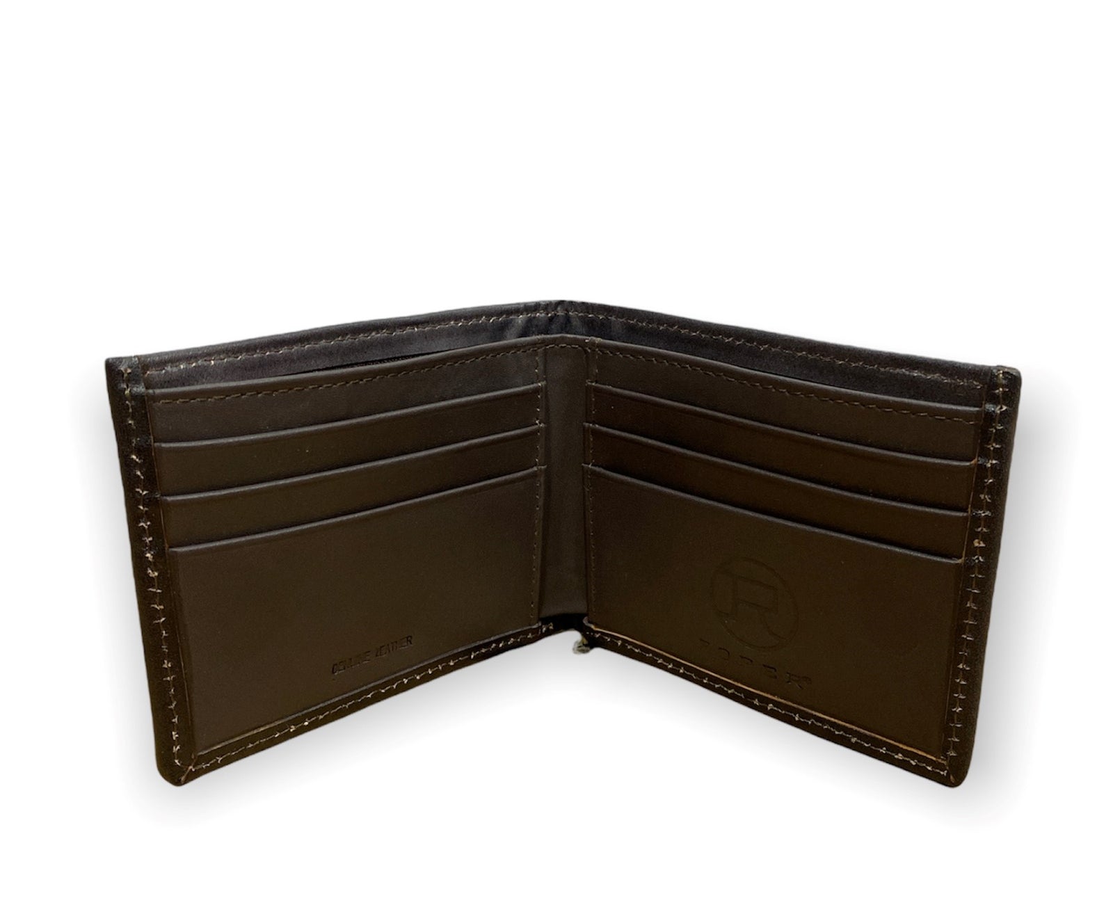 Roper Wallet - Bi-fold Tooled Leather Dark Brown