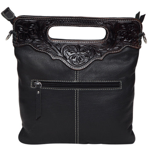 The Design Edge Cali Tooling Leather Sling Cowhide Bag