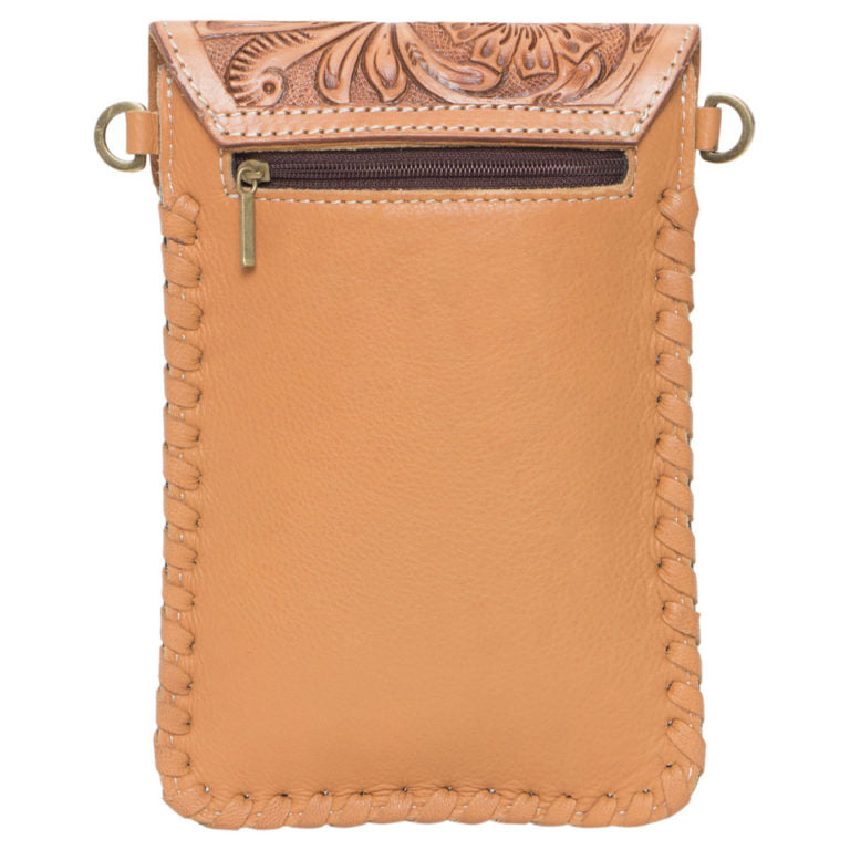 The Design Edge Tooling Leather Cowhide Phone Bag