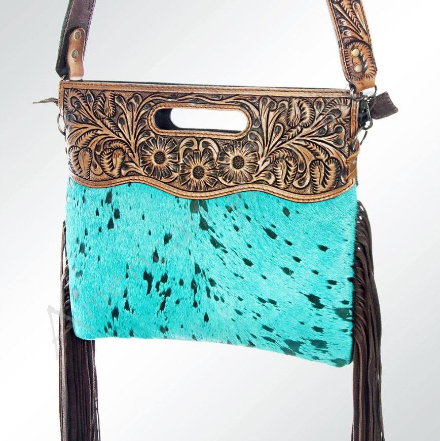 American Darling Cowhide Fringe Tote