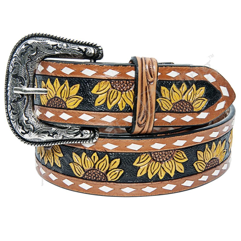 American Darling Empire of the Sun Sunflower Leather Belt