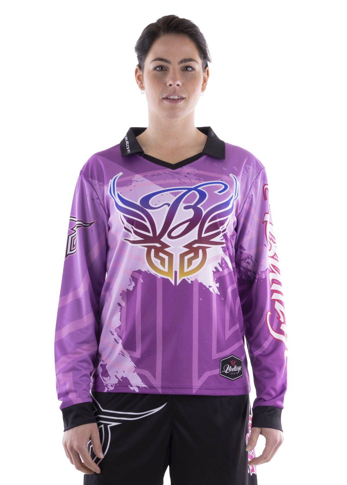 Bullzye Wmns Painted LS Tee