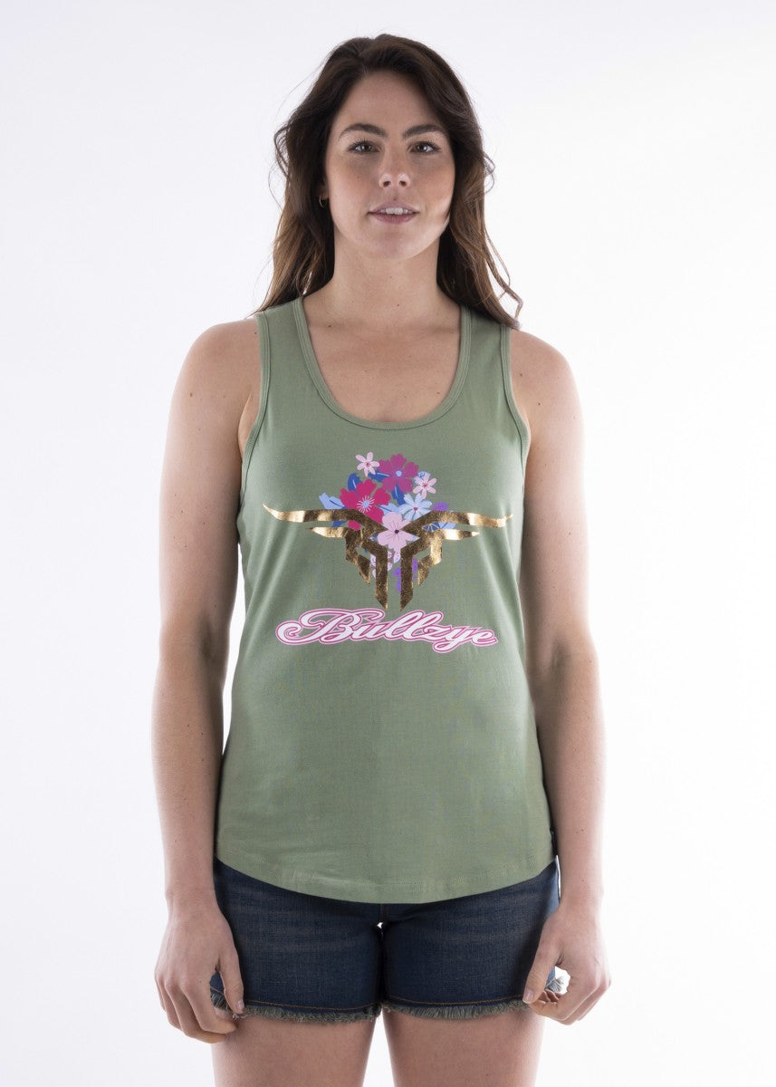 Bullzye Wmns Bloom Singlet