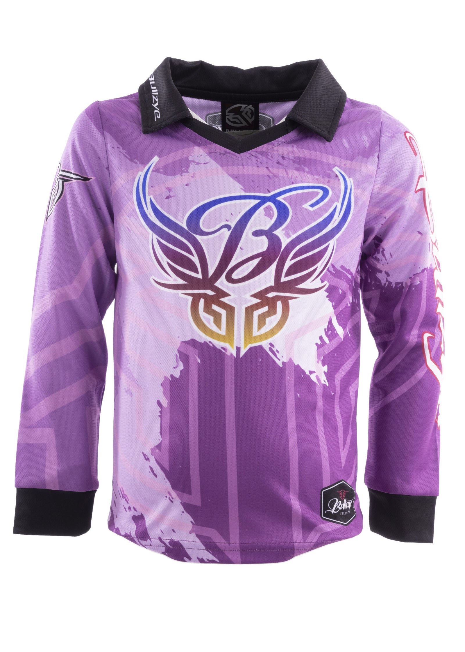 Bullzye Girls Painted LS Tee