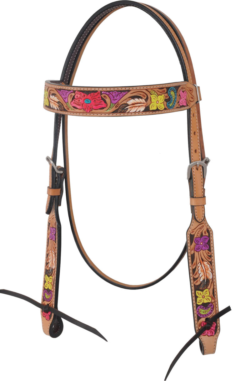 Rafter T Ranch Bridle Flower Tooling