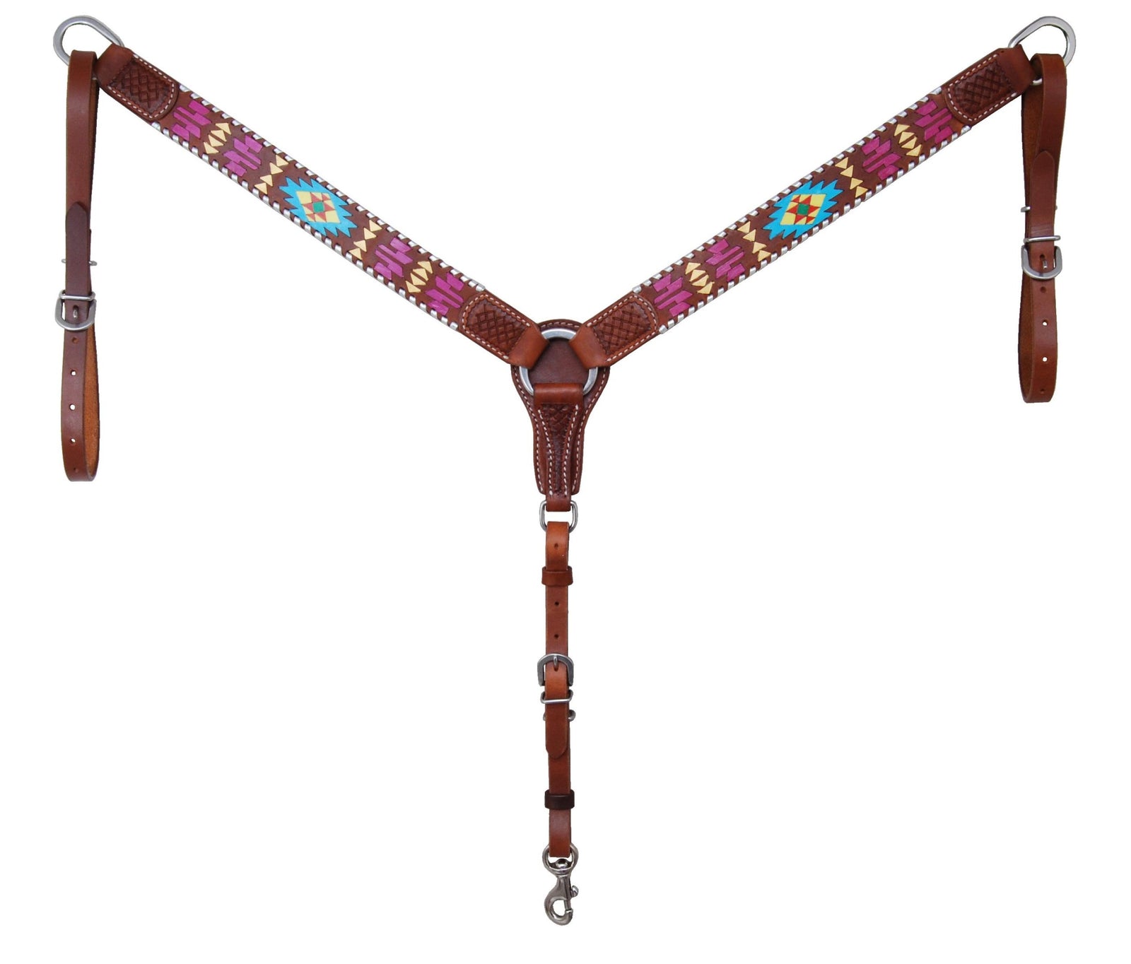 Rafter T Ranch Breastplate Painted Aztec - Black Friday Sales