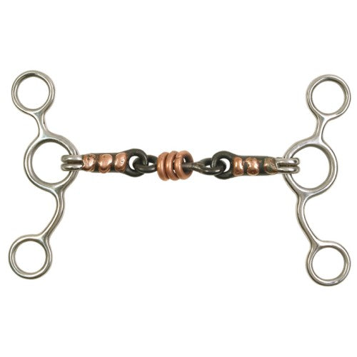 Pro Trainer Snaffle Bit With Sweet Iron And Copper Mouth