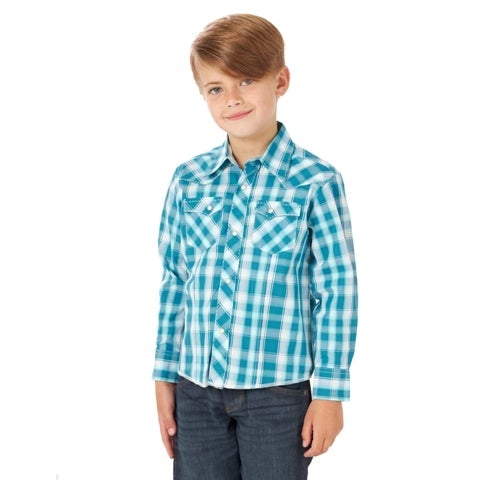 Wrangler Q Boys 20X Competition Snap LS Shirt - EOFY Sale