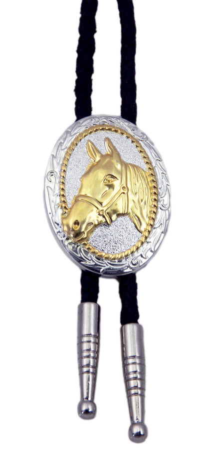 Oval Horsehead Bolo Tie