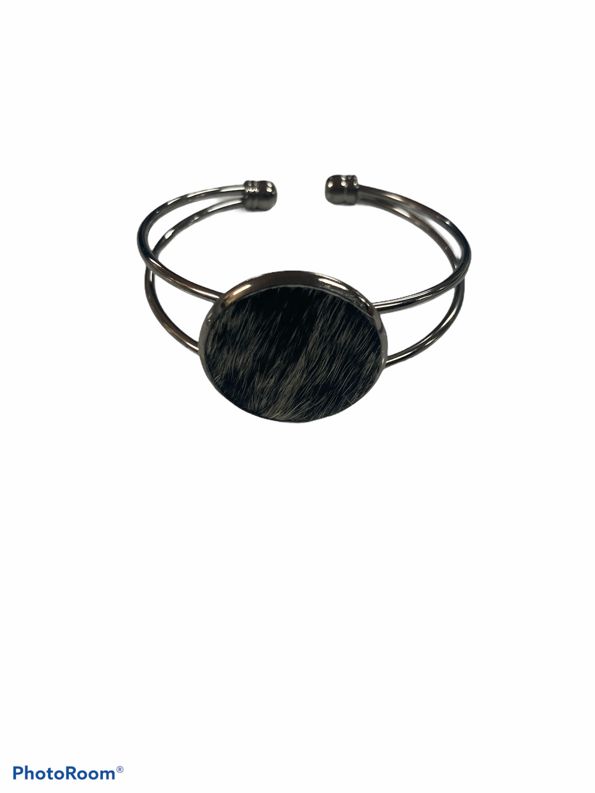 Country Allure Cowhide Bangle Black/White Salt And Pepper