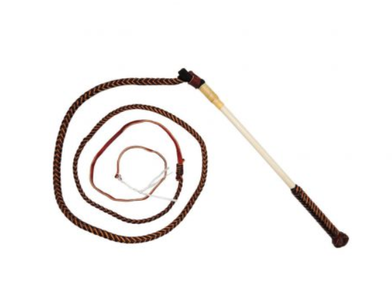 Stock Whip 7Ft X 4 Plait Redhide Complete