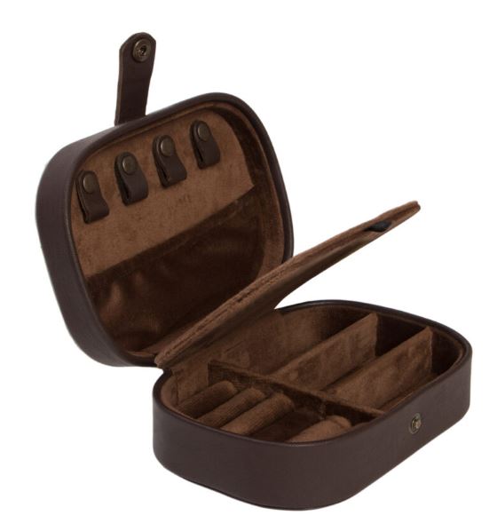 The Design Edge Cowhide Travel Jewellery Box