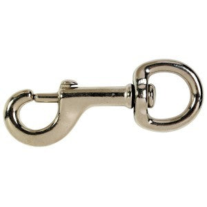 Nickel Plate Jumbo Snaphook 32Mm Overall Length 125Mm