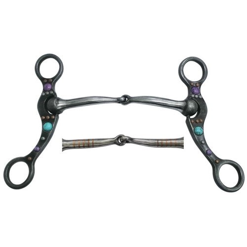 Fort Worth Stone Snaffle 6 Cheeks 5.25