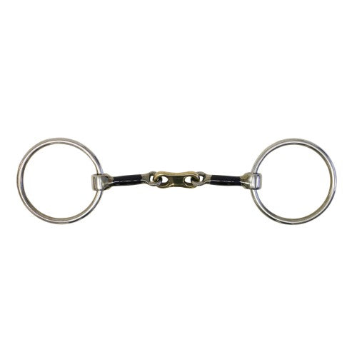 Fort Worth Loose RIng Snaffle Flat Plate Sweet Iron