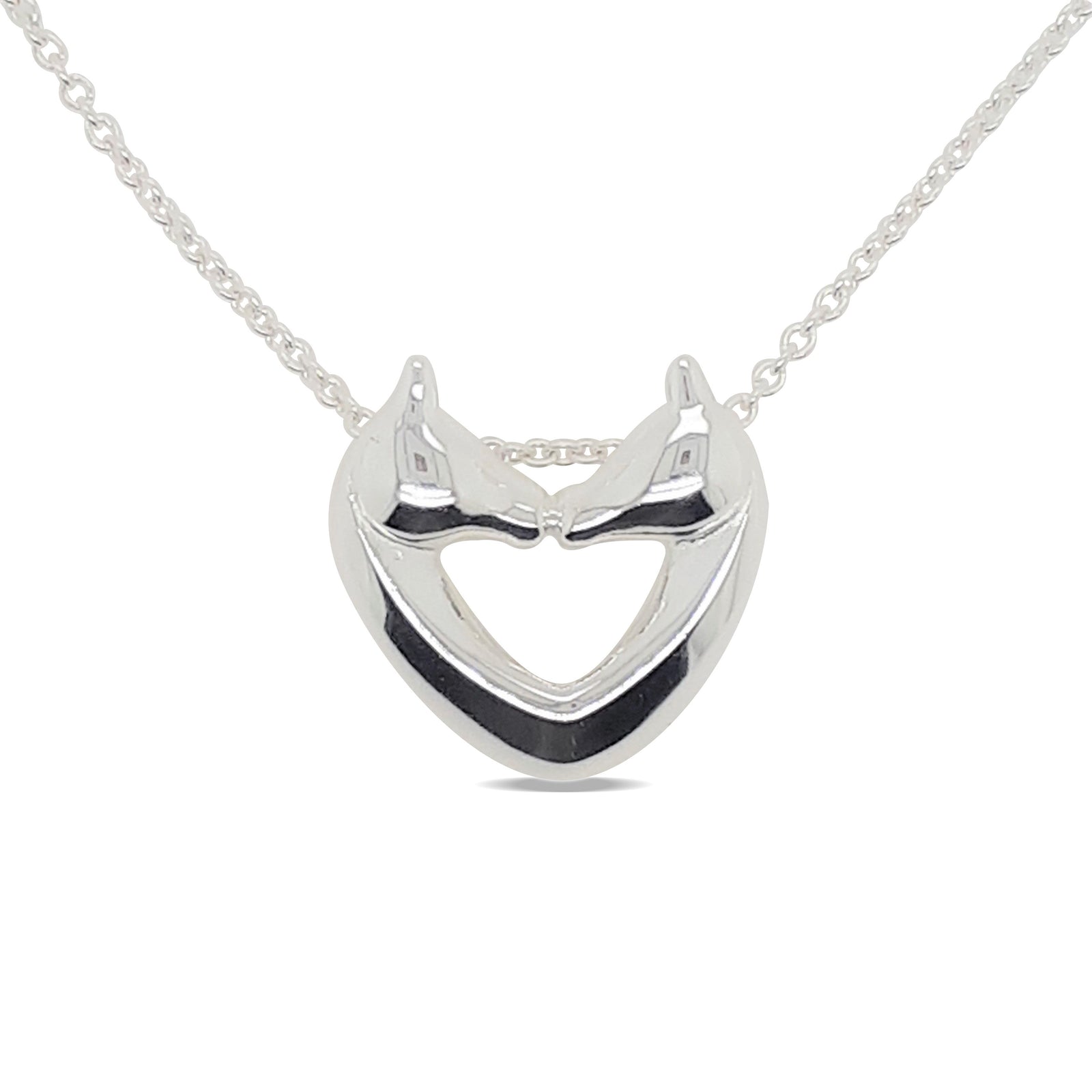 Pendant Ss Two Horses