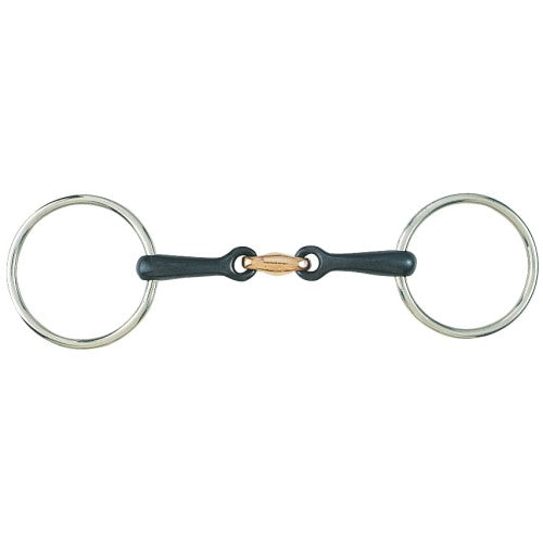 Loose Ring Training Snaffle With Sweet Iron And Copper Mouth