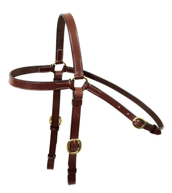 Tanami Leather Bridle Head Brass