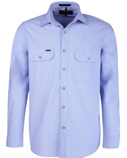 Pilbara Mens Chambray L/S Shirt