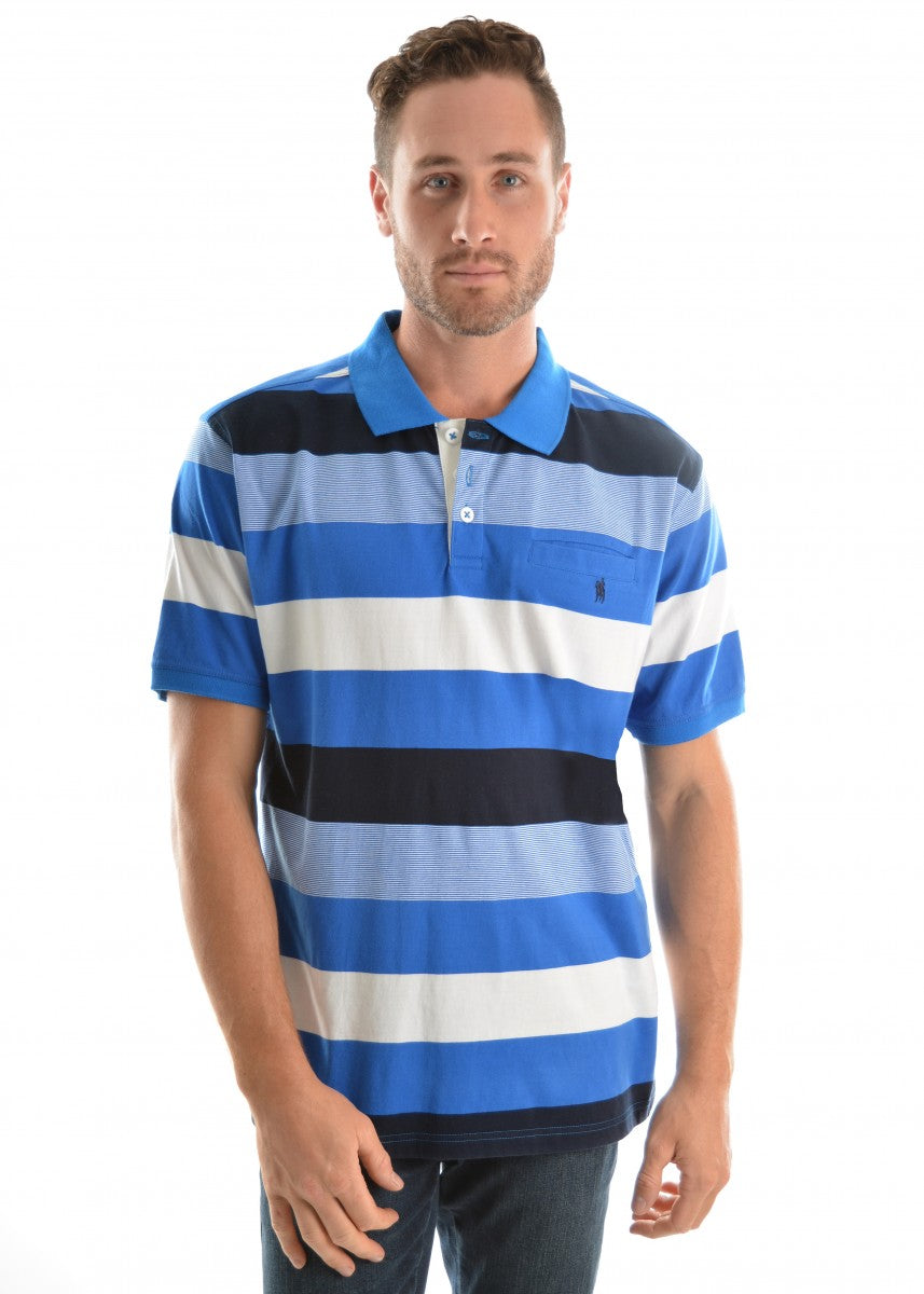 Thomas Cook Mens Moore Stripe Polo - Summer Clearance