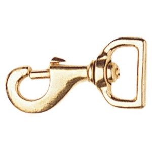 Brass Snaphook 19Mm Flat Swivel Eye
