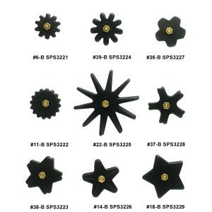 Black Steel Spur Rowels 78