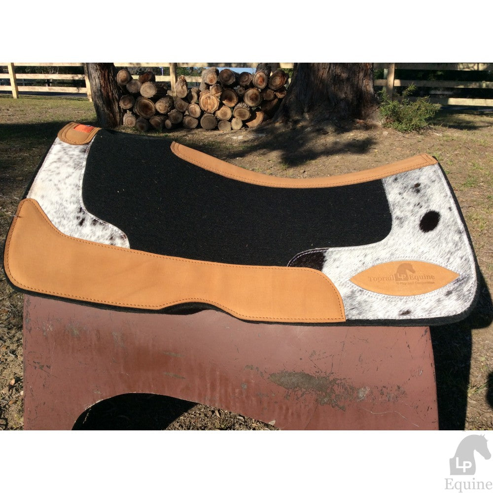 Saddle Pad - The Rustler Contoured Hair On Hide Pad