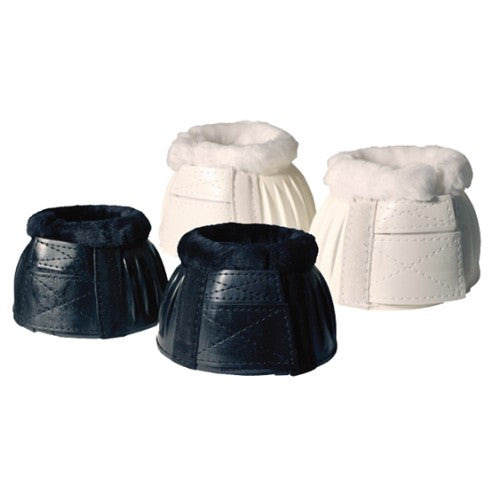 Ribbed Bell Boots With Fleece Double Velcro