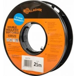 Gallagher Cable U/Gate 1.6Mm X 25M Soft Black