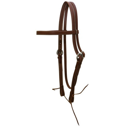 Fort Worth Leather Headstall Chestnut
