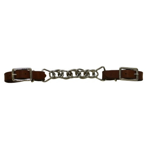 Fort Worth Double Flat Link Chain Curb Strap 1/2