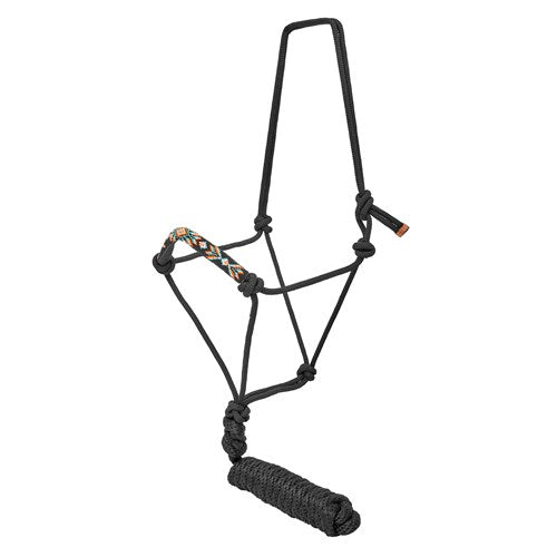 Fort Worth Rope Halter Beaded Nose With Lead