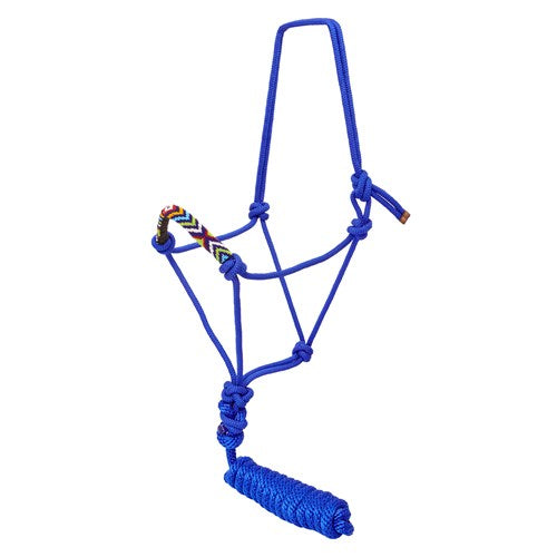 Fort Worth Rope Halter Beaded Nose With Lead