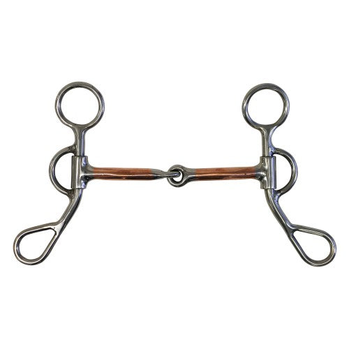 Fort Worth Training Snaffle With 6In Cheeks And Copper Mouth