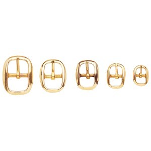 Polished Brass Swage Bridle Buckle