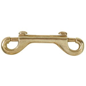 Brass Double Ended Snaphook Overall Length 90Mm