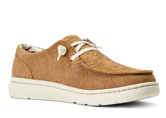 Ariat Wms Hilo Tan Floral Emboss - Clearance