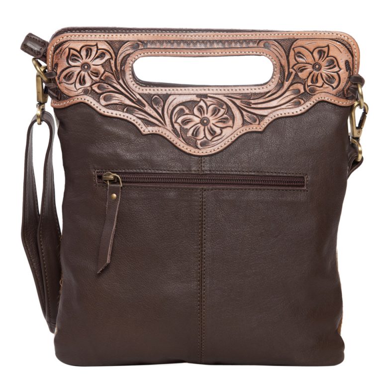 The Design Edge Cali Tooling Leather Sling Cowhide Bag