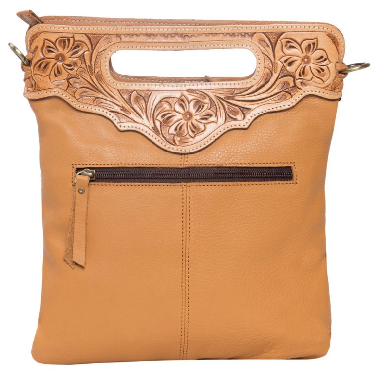 The Design Edge Cali Tooling Leather Sling Cowhide Bag